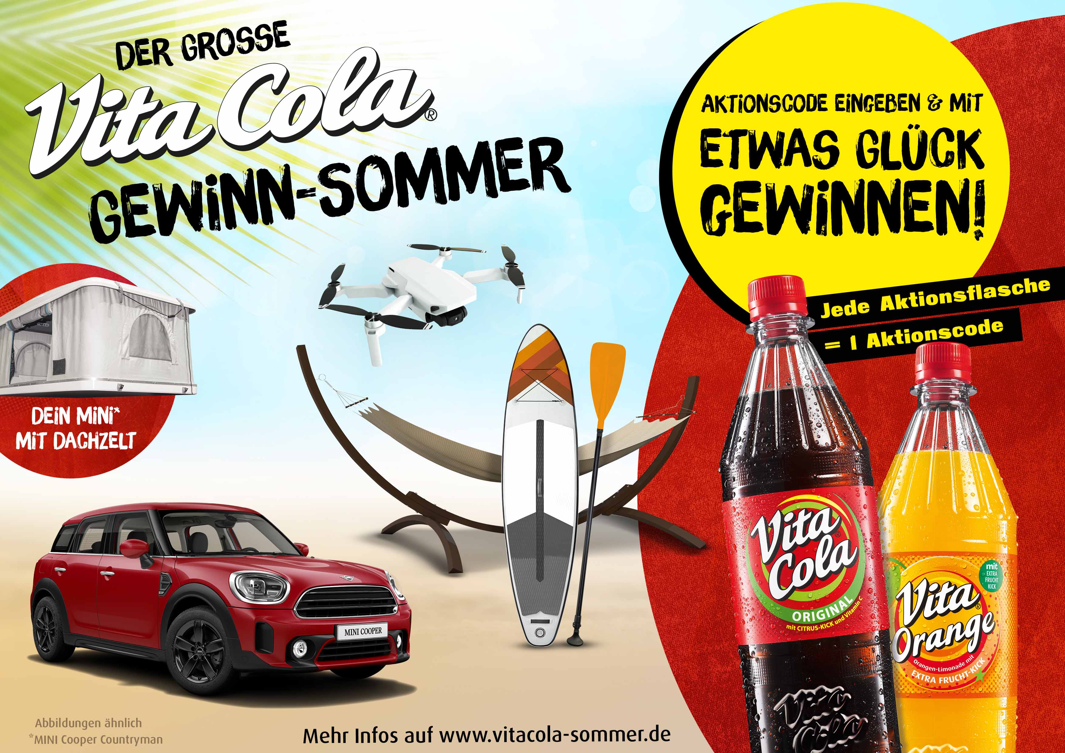 Vita Cola verlost Mini Cooper mit Dachzelt | Freie-Pressemitteilungen.de